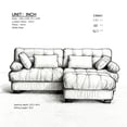 thumbnail image 3 of Miekor Furniture Modular Sectional Sofa Cloud Couch, Deep Seat L Shaped Couch with Ottoman,Sofa Sectional Couches for Living Room, Comfy advanced flannelette Loveseat with 4 Pillows No.1232, 3 of 8