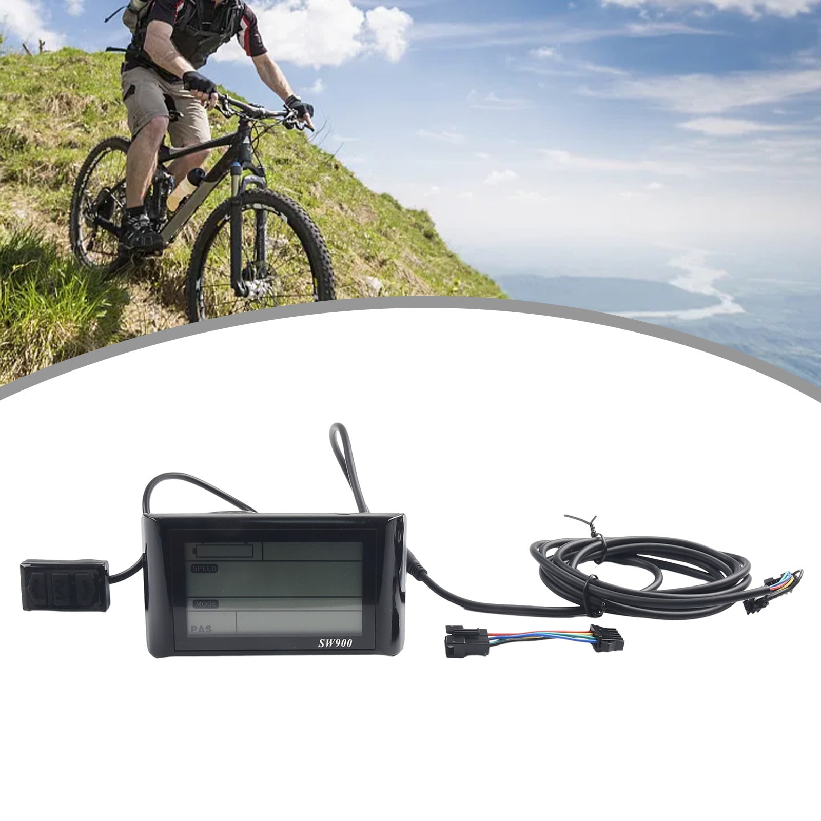 Écran LCD Pour Vélo électrique – Prise SM – 24V/36V/48V (neuf)
