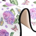 thumbnail image 3 of Watercolor Summer Hydrangea Hallway Runner Rug 2'x6' Kitchen Rug with Rubber Backing Purple Floral Butterflies Non Slip Entryway Rug Runner Washable Soft Area Rug for Hallway Bedroom Kitchen Decor, 3 of 6