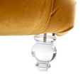 thumbnail image 6 of Velvet Chaise Lounge Chair, Modern Button Tufted Lounge Chair with Acrylic Legs and Nailhead Trim,Comfy Accent Sofa with a Pillow for Living Room, Bedroom, Apartment, Office, Mustard, 6 of 7