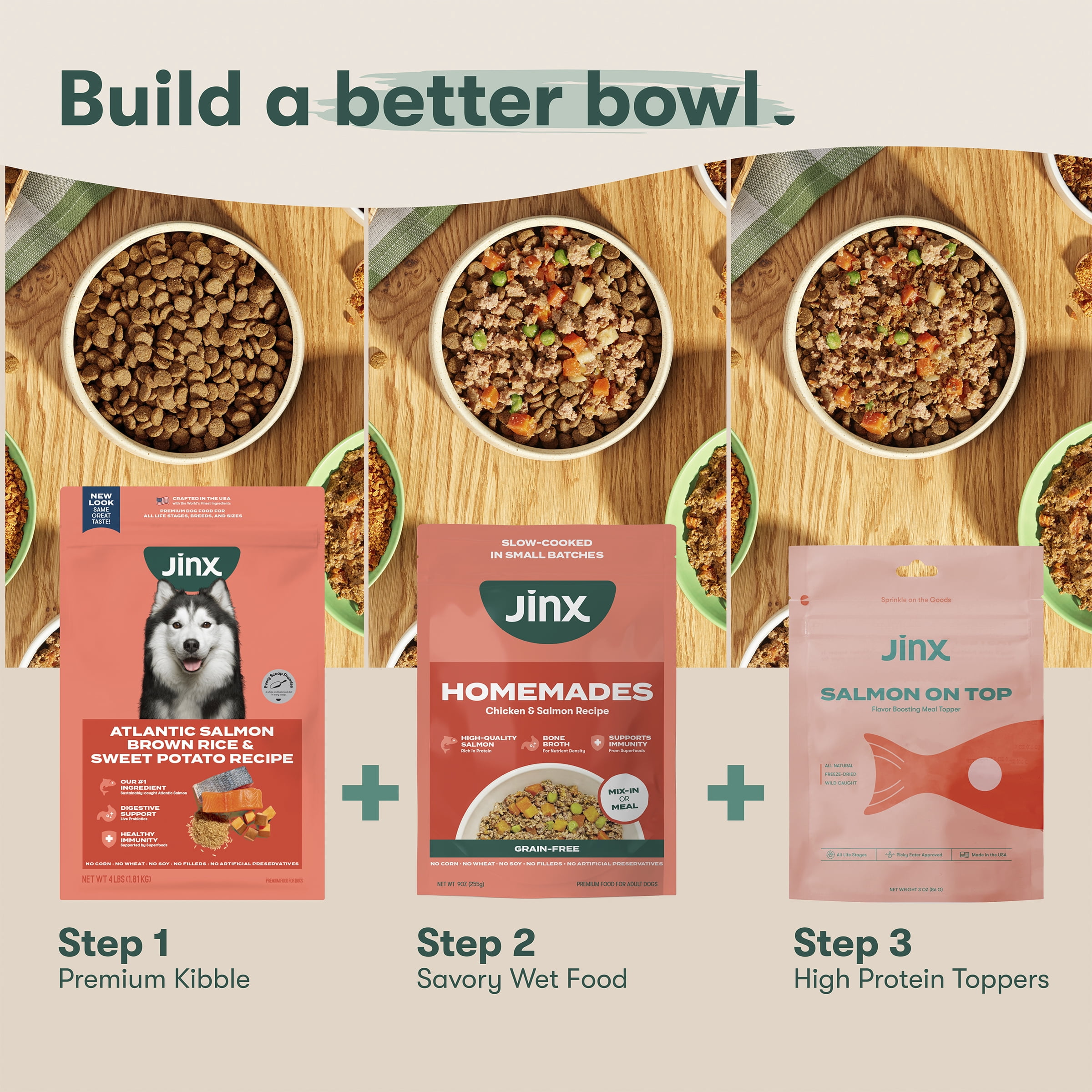 Jinx Senior Chicken, Brown Rice, & Sweet Potato Kibble, 11.5 lb