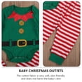 thumbnail image 2 of ColoMX Conjunto de mono infantil de 3 piezas para bebés, trajes de mameluco de manga larga para Navidad (100), 2 of 8