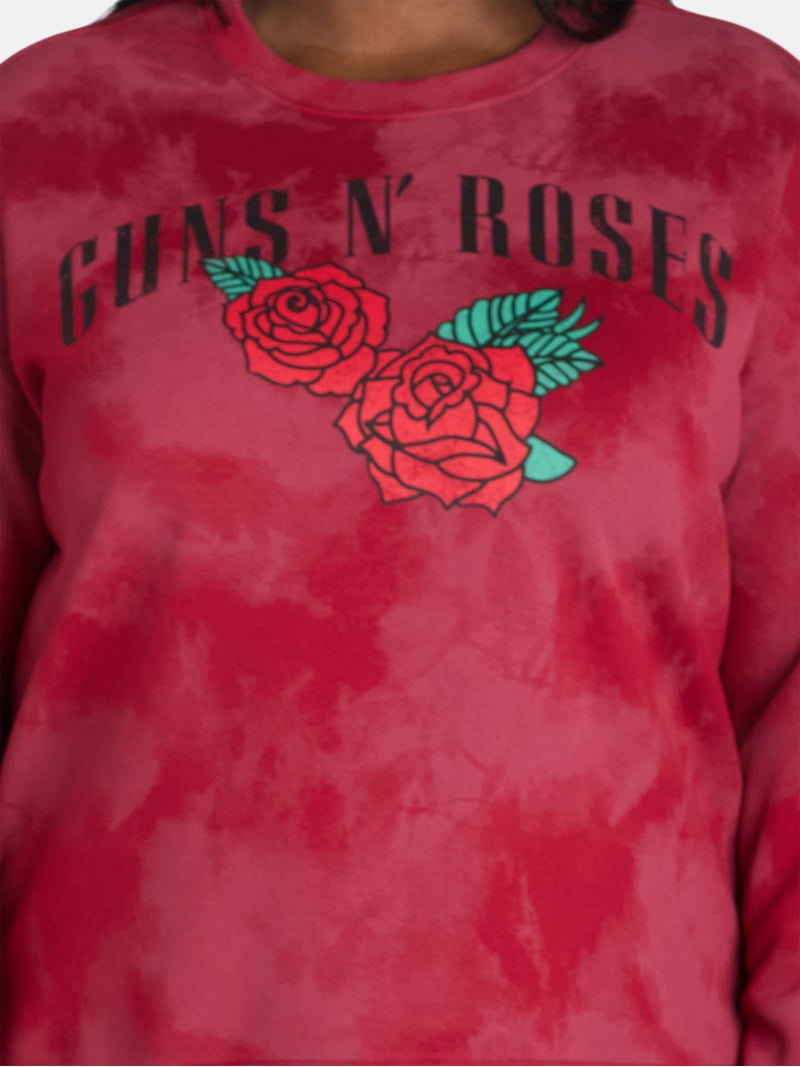 Terra & Sky Women's Plus Size Guns N' Roses Graphic Band Long
