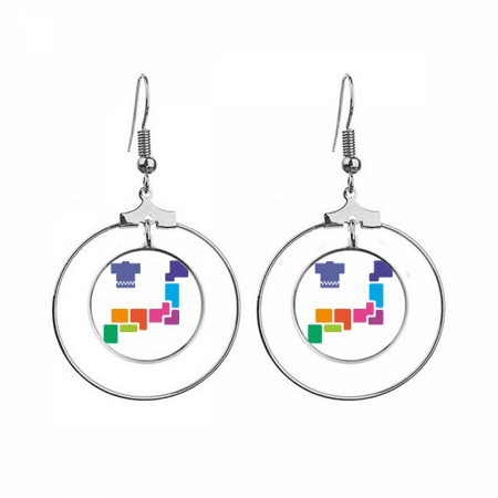 kimono japanese map custom wea earrings dangle hoop jewelry drop circle