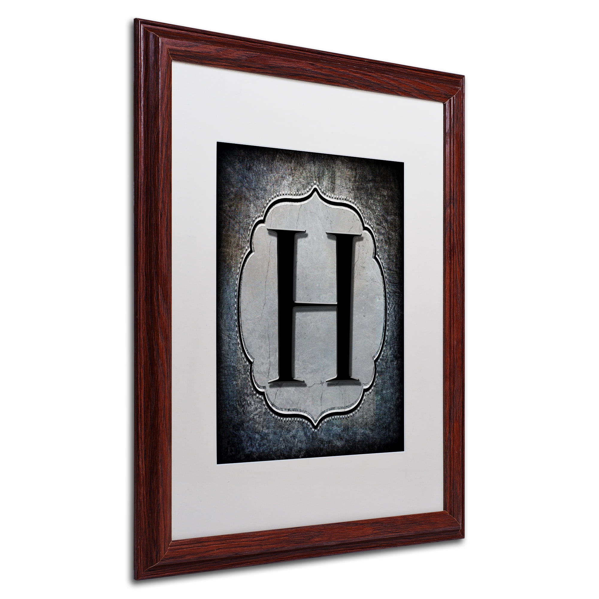 LightBoxJournal 'Letter H' Matted Framed Art