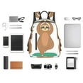 thumbnail image 6 of Daiia Cute Sloth In Yoga Pose Tree School Backpack for Men and Women Lightweight Backpack Durable Backpack Water-Resistant,Travel,Work Bag, 6 of 9