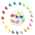 thumbnail image 2 of Mini Plastic Hair Clips, 20 Pieces, Butterfly Design, Random Mixed Colors: 20 Pieces Per Pack， Assorted Color Mini Jaw Clip Hairpin Accessories Women, Girls, Kids, Baby, Random, 2 of 7