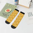 thumbnail image 7 of Rateoe Daisies Flowers Pattern Quarter Crew Socks,Toe Seamed Ankle Socks,Cotton Cushioned Breathable Athletic Crew Sports Socks, 7 of 7