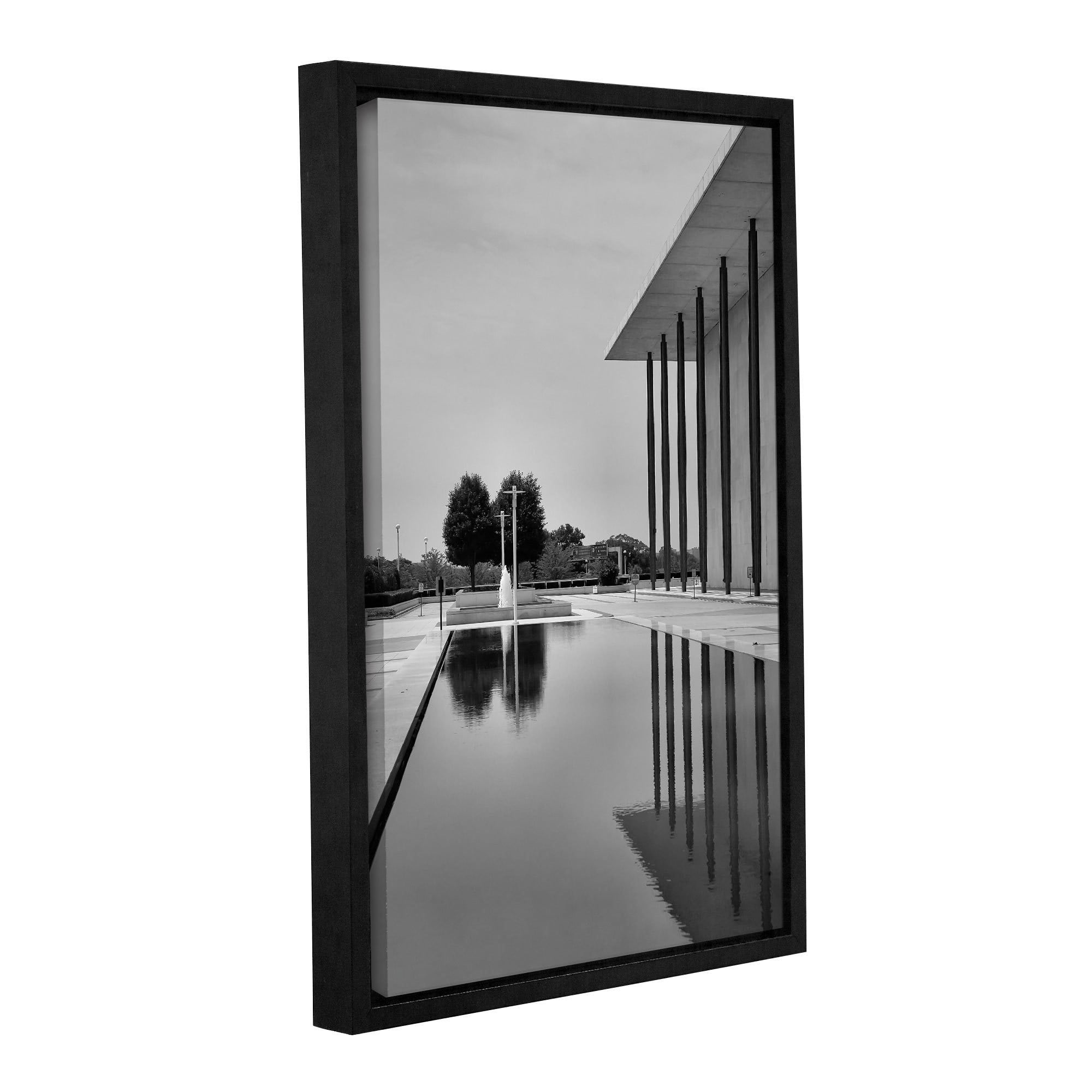ArtWall Steve Ainsworth "The Kennedy Center Pool" Gallery-Wrapped Floater-Framed Canvas