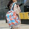thumbnail image 2 of AMERTEER 3Pcs Tie-Dye Backpack for Student Bookbag Set with Lunch Box Pencil Case(Purple), 2 of 6