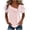 Pink, variant on Women's Stylish Gingham Check V-Neck Tee Short Sleeve Loose Fit Casual Blouse Perfect for All Occasions Spring Summer Daily Activities