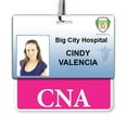 thumbnail image 2 of CNA Badge Buddy - Heavy Duty Horizontal Badge Buddies for Certified Nurse Assistants - Spill & Tear Proof Cards - 2 Sided USA Printed Quick Role Identifier ID Tag Backer by Specialist ID, 2 of 3