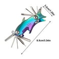thumbnail image 3 of Multifunctional Wrench Tool Set With Bottle Opener Shark Shape Design Portable Tool Kit For Bike Repair Outdoor Activities, 3 of 8
