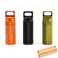 thumbnail image 3 of Equipo salvavidas para exteriores totalmente metálico EDC caja impermeable tanque de agua impermeable botella de medicina de emergencia, 3 of 5