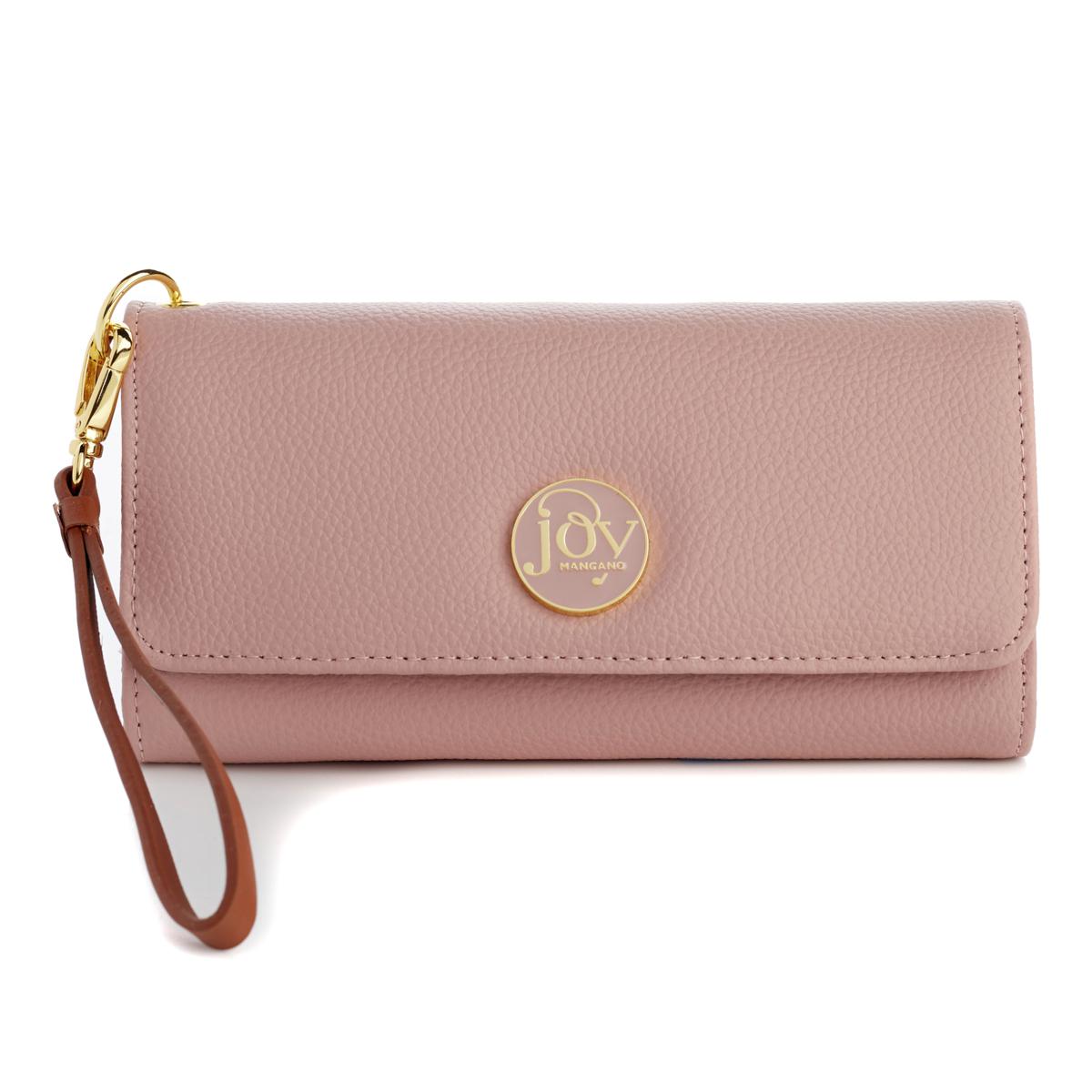 Joy Mangano JOY Luxe Genuine Leather Trifold Wallet with RFID