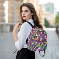 thumbnail image 6 of FORMRS Mini Backpack Purse for Women Travel Daypack Casual Shoulder Bag, Colorful Plaid, 6 of 7
