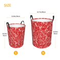 thumbnail image 4 of KLL Beef Waterproof Foldable Laundry Hamper Bucket with Handles for Storage Bin,Kids Room,Home Organizer (Small ), 4 of 7