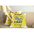 thumbnail image 2 of Ambesonne Fitness Throw Pillow Cover 2 Pack, Words Doodle, 16", Multicolor, 2 of 7