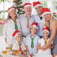 thumbnail image 5 of Funny Christmas Santa Claus Snowman Felt Tie Merry Christmas Gifts For Kids Adults 2024 Happy New Year Party Photo Props Elastic, 5 of 5