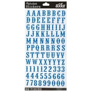 Sticko Solid Carnival Blue Alphabet Vinyl Stickers, 92 Pieces