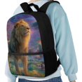 thumbnail image 4 of Uourmeti Majestic Lion Theme Backpack for Women, 17 Inch Lightweight Bookbag for School Travel, 4 of 6
