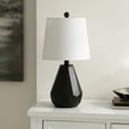 thumbnail image 5 of SAFAVIEH Seira 20 in. Glam Black Resin Table Lamp with White 100% Cotton Shade, 5 of 6