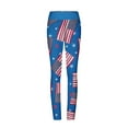 thumbnail image 4 of Edvintorg 4Th Of July Women Workout Tights Yoga Pants Gym Outfits Fitness Clothing Sports Wear Casual Printed High Waist Straight Long Pants On Clearance, 4 of 4