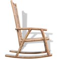 thumbnail image 3 of vidaXL Indoor Rocking Chair - Natural Bamboo, Ergonomic Design, 3 of 5
