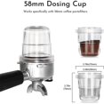 thumbnail image 3 of Vaso dosificador de 58 mm, vaso dosificador de espresso para portafiltros de 58 mm Afortunado Sencillez, 3 of 5