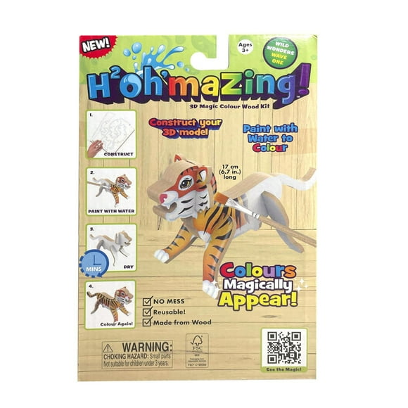 H2Oh’mazing Wild Wonders Colour Fun Set - Tiger