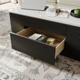thumbnail image 6 of POVISON 47.24" Lifting Top Rectangular Sintered Stone Coffee Table, Modern Black Coffee Table, 6 of 13