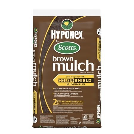Hyponex by Scotts Brown Mulch, 2 cu. ft., Provides Year-Long Color