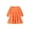 Q60 Orange, variant on Angala Daily Wear Dress For Girls Long Sleeve Crew Neck Solid Color Girls Back To School Dresses