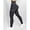 Black, variant on Leggings for Women Solid Color High Waist Tummy Control Butt Lifting Denim Look Stretchy Womens Yoga Pants with Flap Pockets Blue-M
