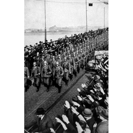 German Troops Marching Into The Rhineland Without Any International Opposition History (24 x 36)