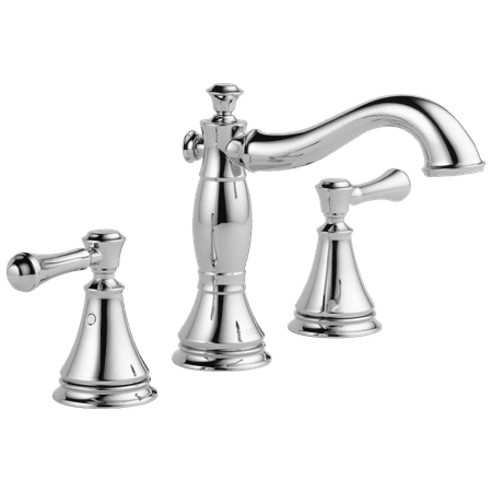 Delta Cassidy Two Handle Widespread Bathroom Faucet in Chrome 3597LF-MPU