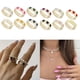 thumbnail image 2 of 8 Anillo de amor Corazón Amor sin fin Aleación de corazón Anillo de moda exquisito, 2 of 3