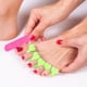 thumbnail image 3 of 100 pares de separadores de dedos desechables para uñas, para hombres y mujeres (verdes), 3 of 7
