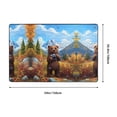 thumbnail image 2 of Shaggy Area Rug, Snowy Mountain Photography Bear Rugs for Living Room Bedroom Non Slip Door Mat Indoor Carpet Machine Washable Nursery Home Decor Floor Mats for Entryway 60x39in, 2 of 5