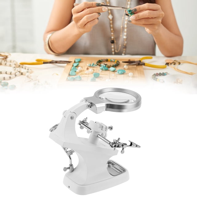 Lupa LED Herramienta De Reparación De Soldadura Base Giratoria Para Fabricantes De Modelos Aumento 3X/4,5X