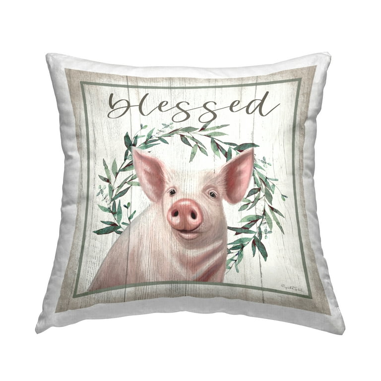 Pig throw cheap pillows