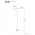 thumbnail image 2 of Kingston Brass K210A7 Trimscape Ceiling Support, Brushed Brass, 2 of 2