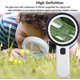thumbnail image 4 of Reading magnifying glass with light: white magnifying glass to improve visibility, 4 of 5