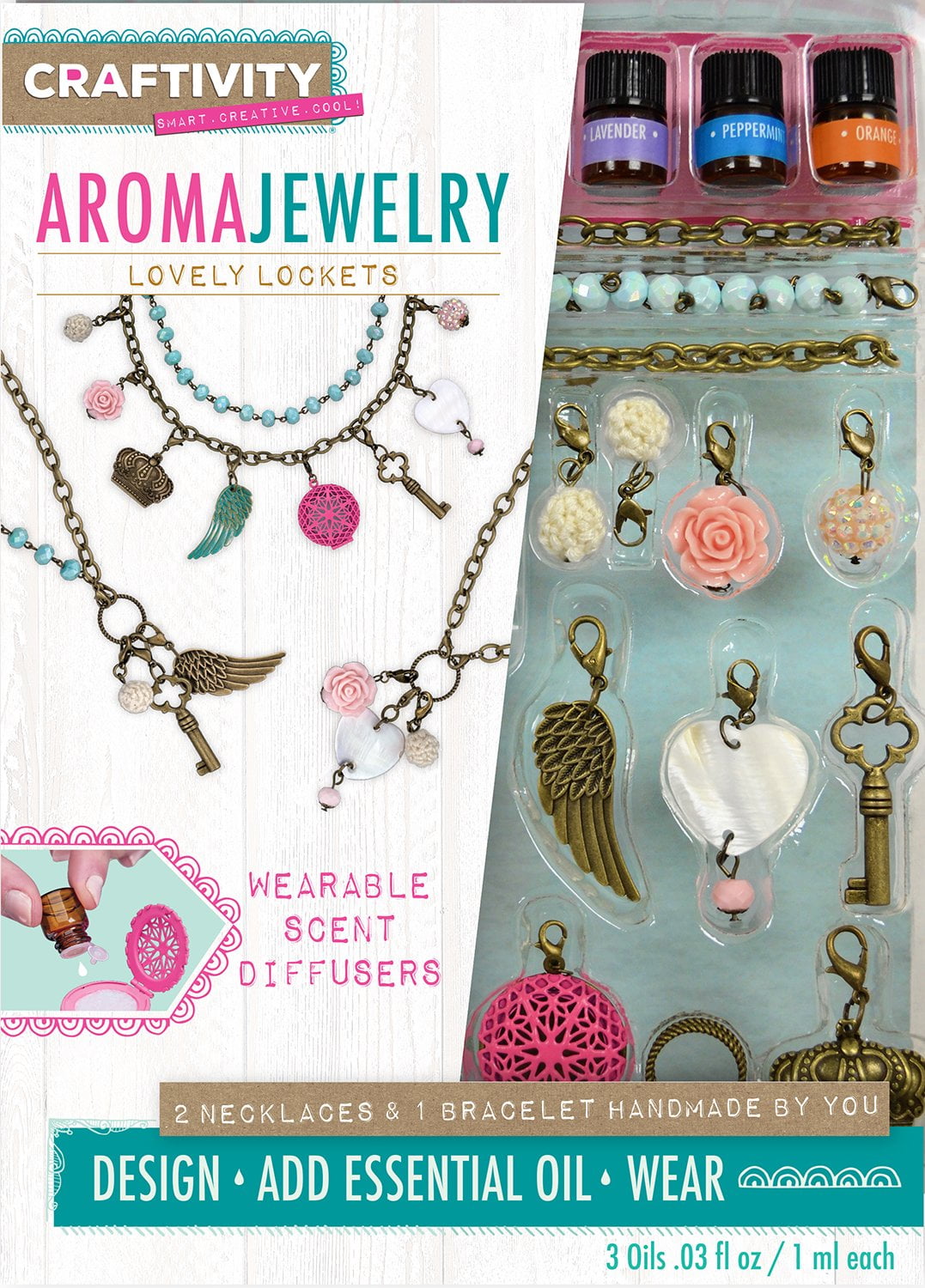 Craftivity 3512000 Craftivity Aroma Jewelry Lovely Lockets