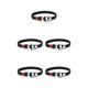 thumbnail image 3 of Guardurnaity trenzada con cuentas Retro Estética Brazalete tejido Parejas Aniversario Unisex Joyería de moda Negro Negro 5Conjunto, 3 of 6
