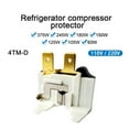 thumbnail image 2 of EJYWPSWD 110v Refrigerator Voltage Protector Thermal Relay for Refrigerator Spare Parts Fridge and Frezzer 220v 4tm-D, 2 of 6