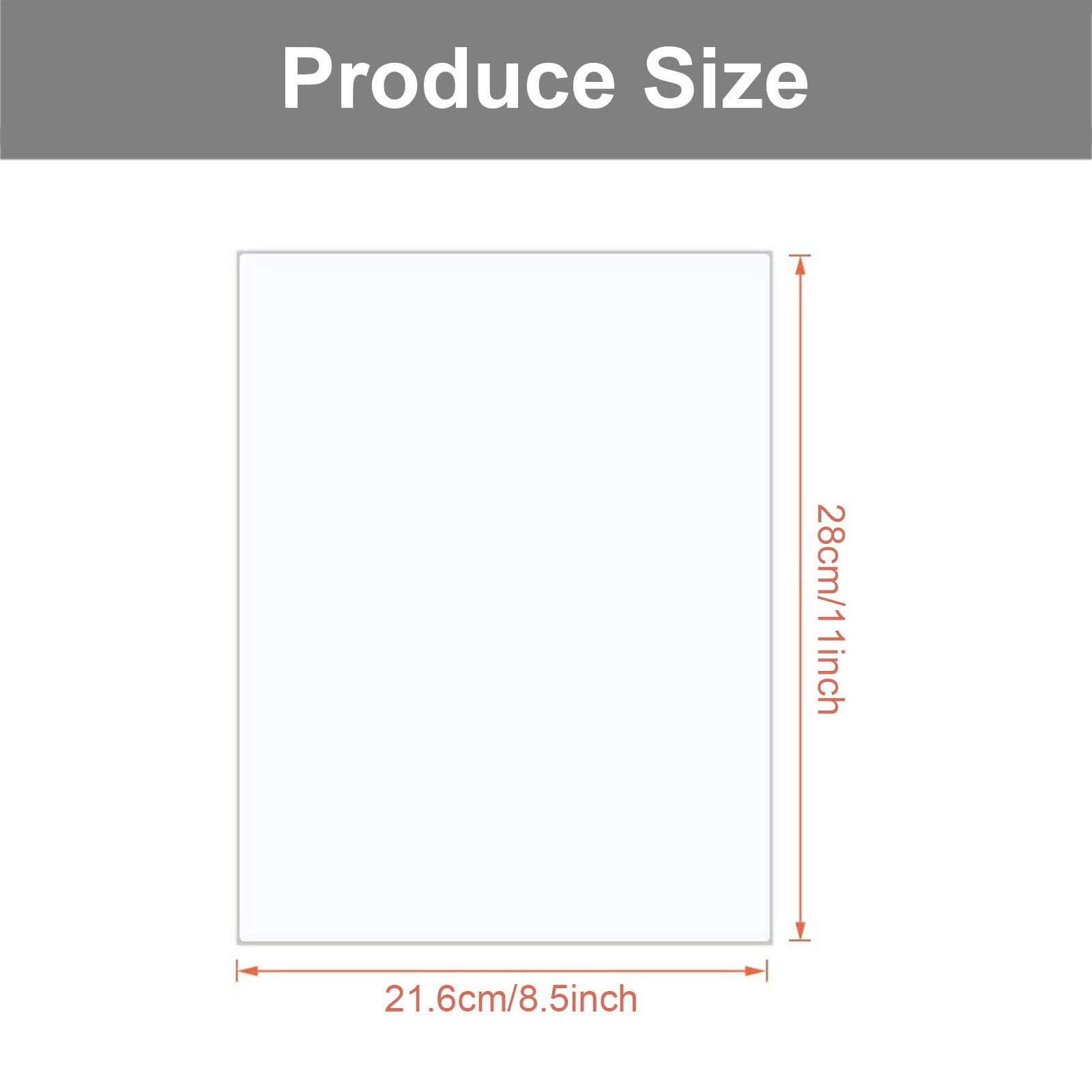 RUISINERY 100 Sheets A 4 Printable Sticker Paper Waterproof Decal Clear Copy Paper Suitable for Inkjet Printers