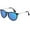 Black Frame/ Blue Lens, variant on QiShi Vintage Round Sunglasses for Women Men Classic Retro Designer Style-Leopard