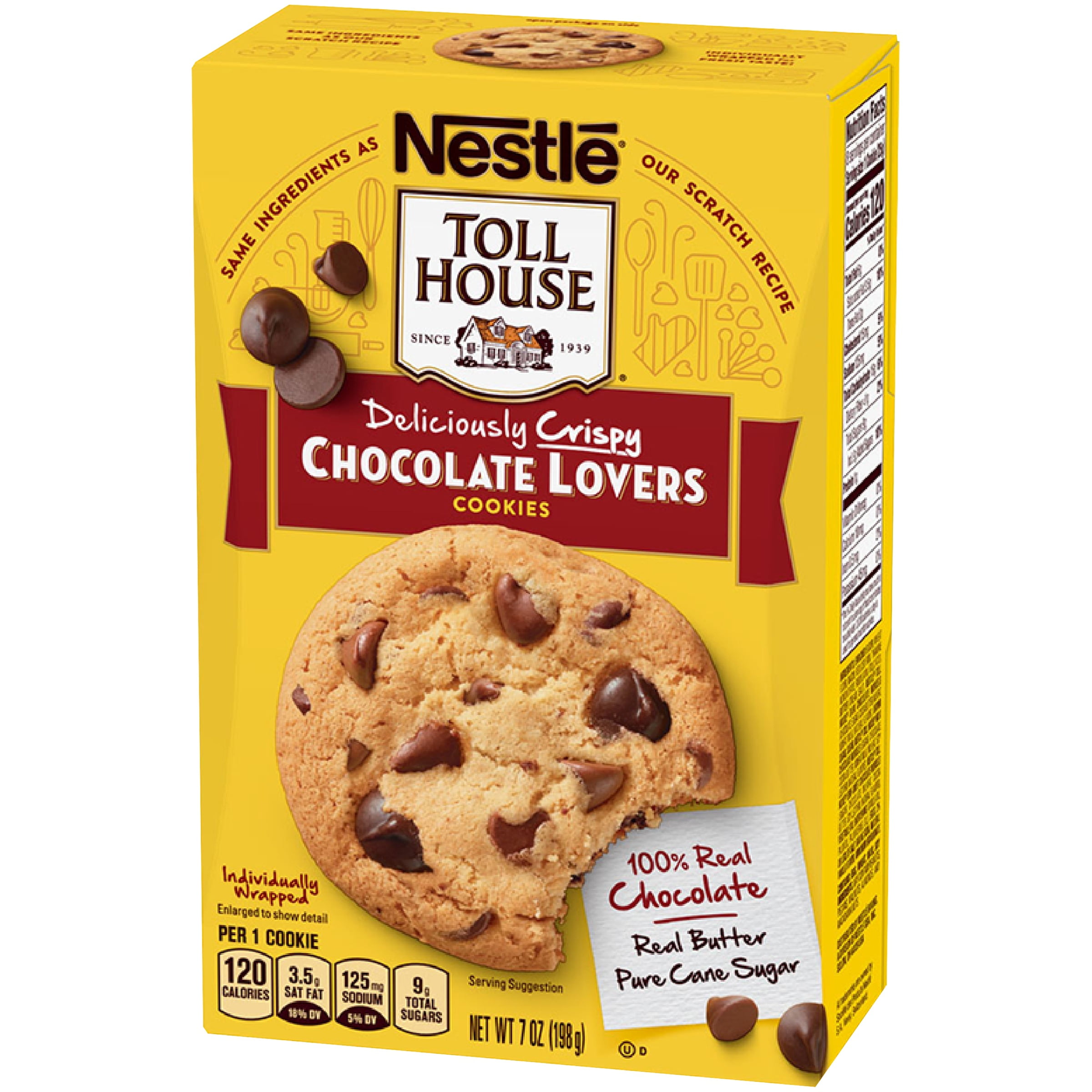 Nestlé Toll House Chocolate Lovers Cookies, 7 Oz, 8 Count