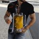 thumbnail image 3 of Nueva camisa de playa de verano de moda con estampado 3D de cerveza, camisetas gráficas para hombres, camiseta hawaiana informal de vacaciones, ropa de calle para hombres, 3 of 5
